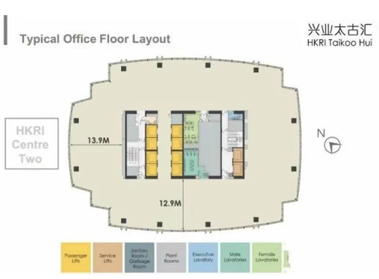 兴业太古汇平面图